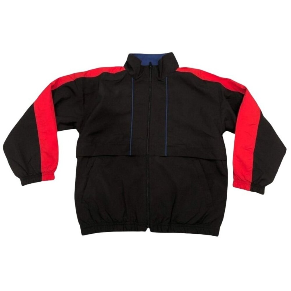 Matrix Full Zip Track Jacket Retro Black Red Blue Children's Small 6/7 Polyester